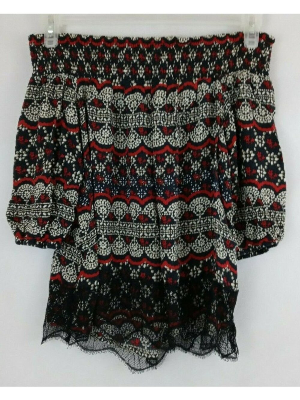 Knox Rose Women's Off The Shoulder Floral Blouse Size XS